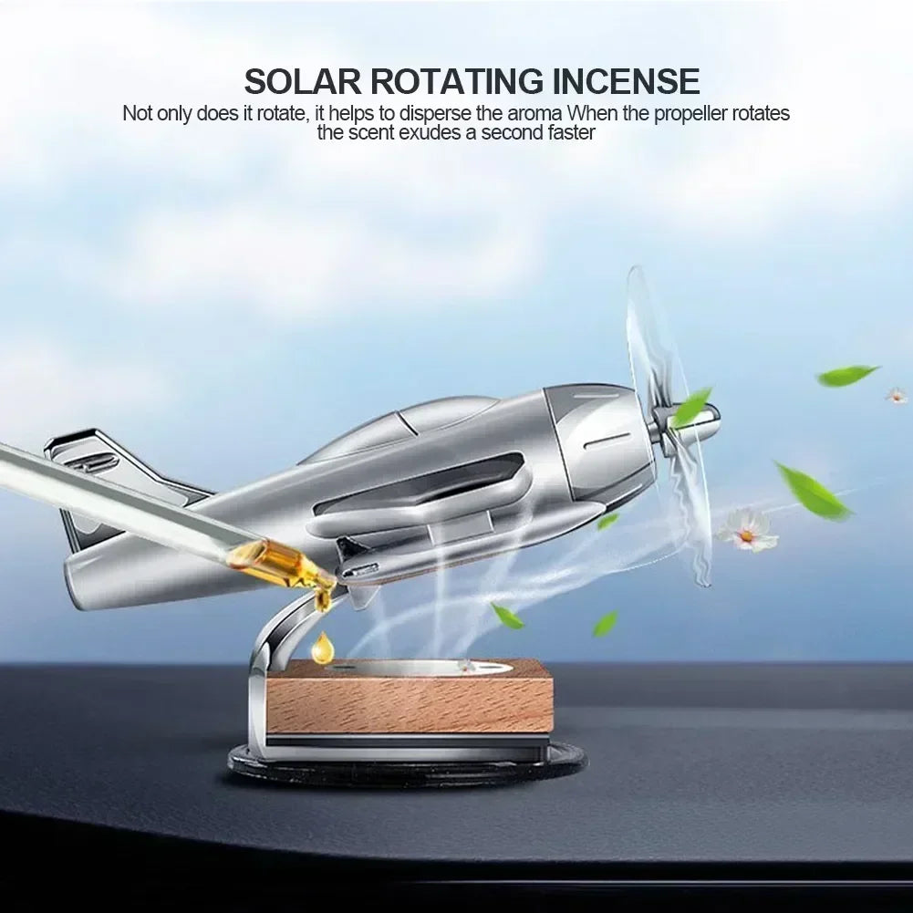 New Car Aromatherapy Solar Airplane Decoration Solar Aircraft Interior Vehicle Supplies Decoration Car Ornaments