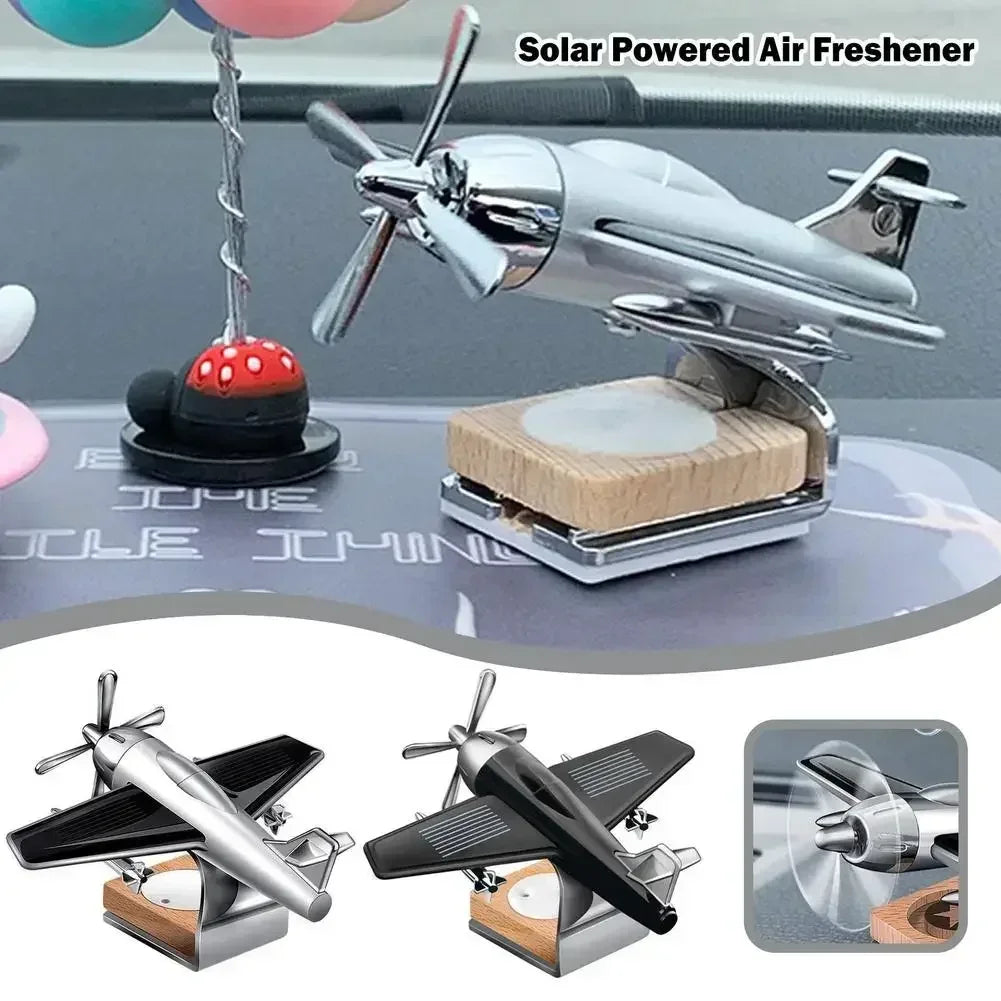 New Car Aromatherapy Solar Airplane Decoration Solar Aircraft Interior Vehicle Supplies Decoration Car Ornaments